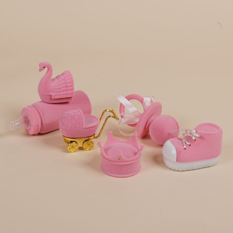 Βρεφικά κουτιά κοσμημάτων, σε ροζ χρώμα
