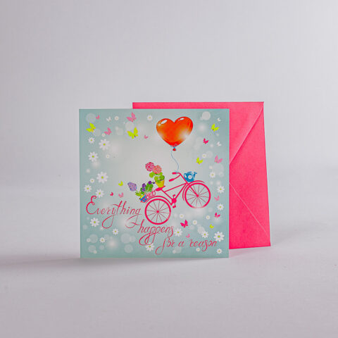 Ευχετήρια κάρτα για κάθε περίσταση, ποδήλατο