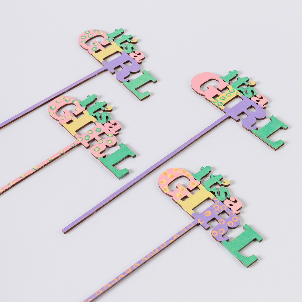 Δωροσύνθεση 55 (Diaper Cupcakes), σε ροζ χρώμα - Image 5