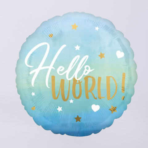 Μπαλόνι ήλιον, Hello World! (43εκ)