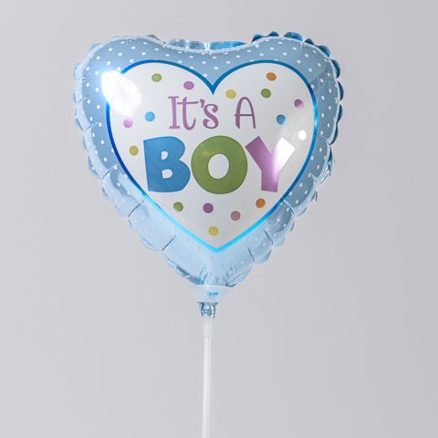 Μπαλόνι στικ, γαλάζια καρδούλα