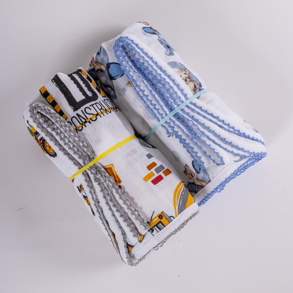 Πάνα αγκαλιάς μουσελίνα, για αγόρι - Image 6