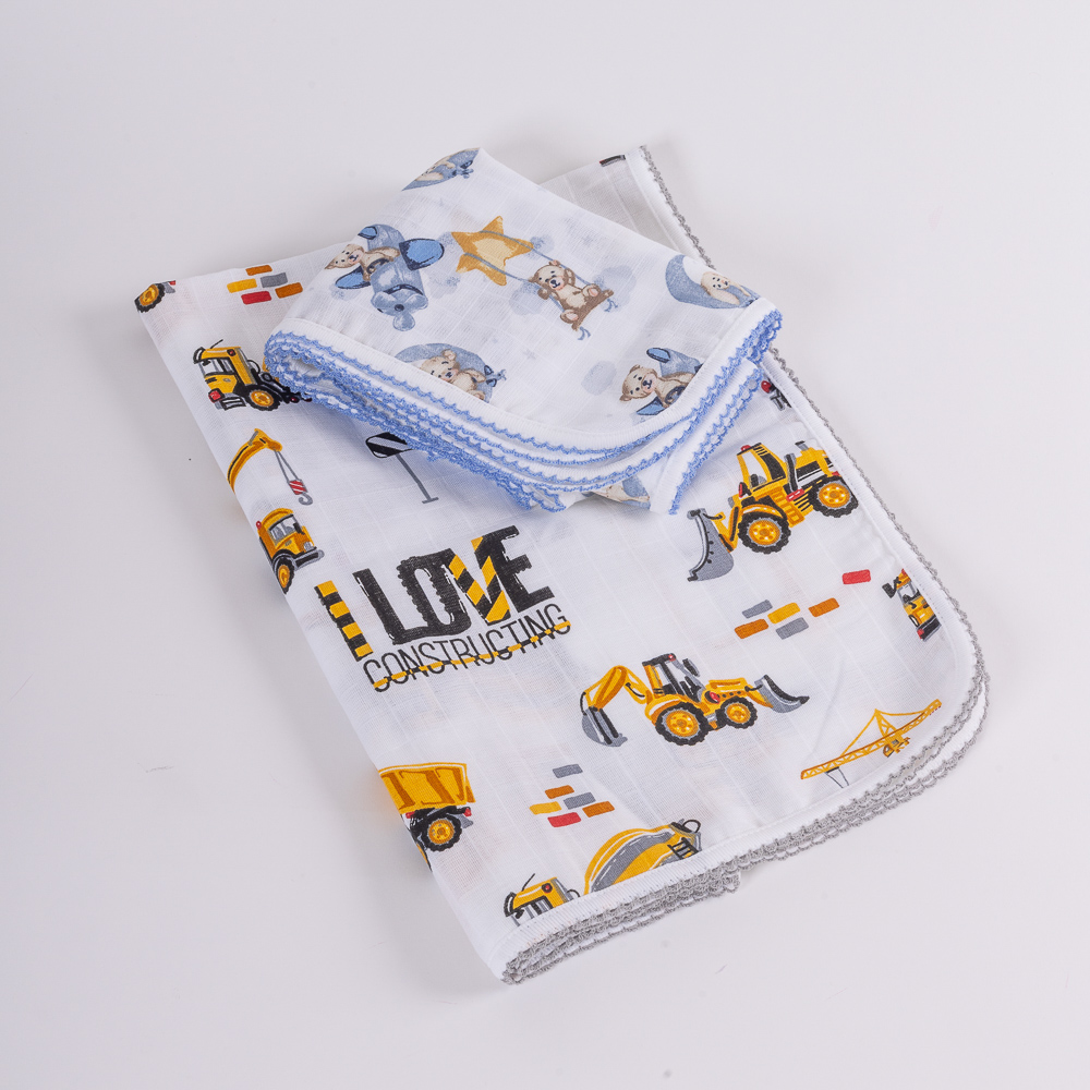 Πάνα αγκαλιάς μουσελίνα, για αγόρι