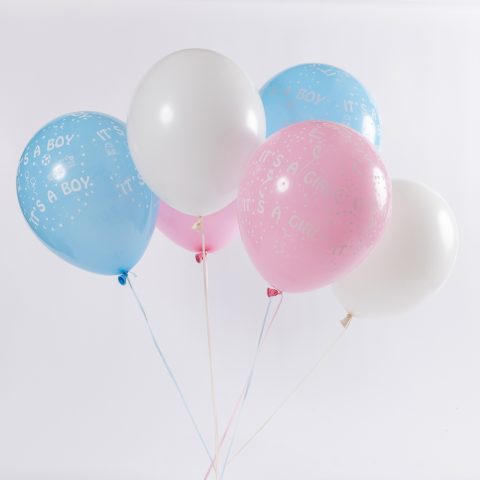 Μπουκέτο με μπαλόνια, για δίδυμα