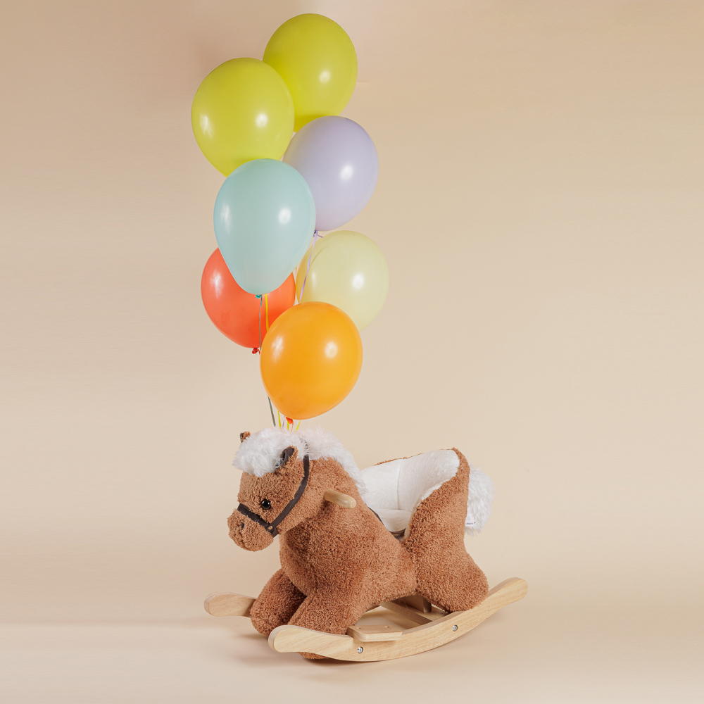 Κουνιστό λούτρινο αλογάκι με κάθισμα - Image 7