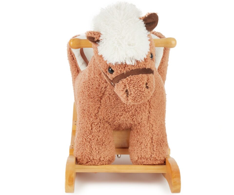 Κουνιστό λούτρινο αλογάκι με κάθισμα - Image 2