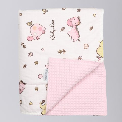 Κουβέρτα αγκαλιάς σε ροζ χρώμα