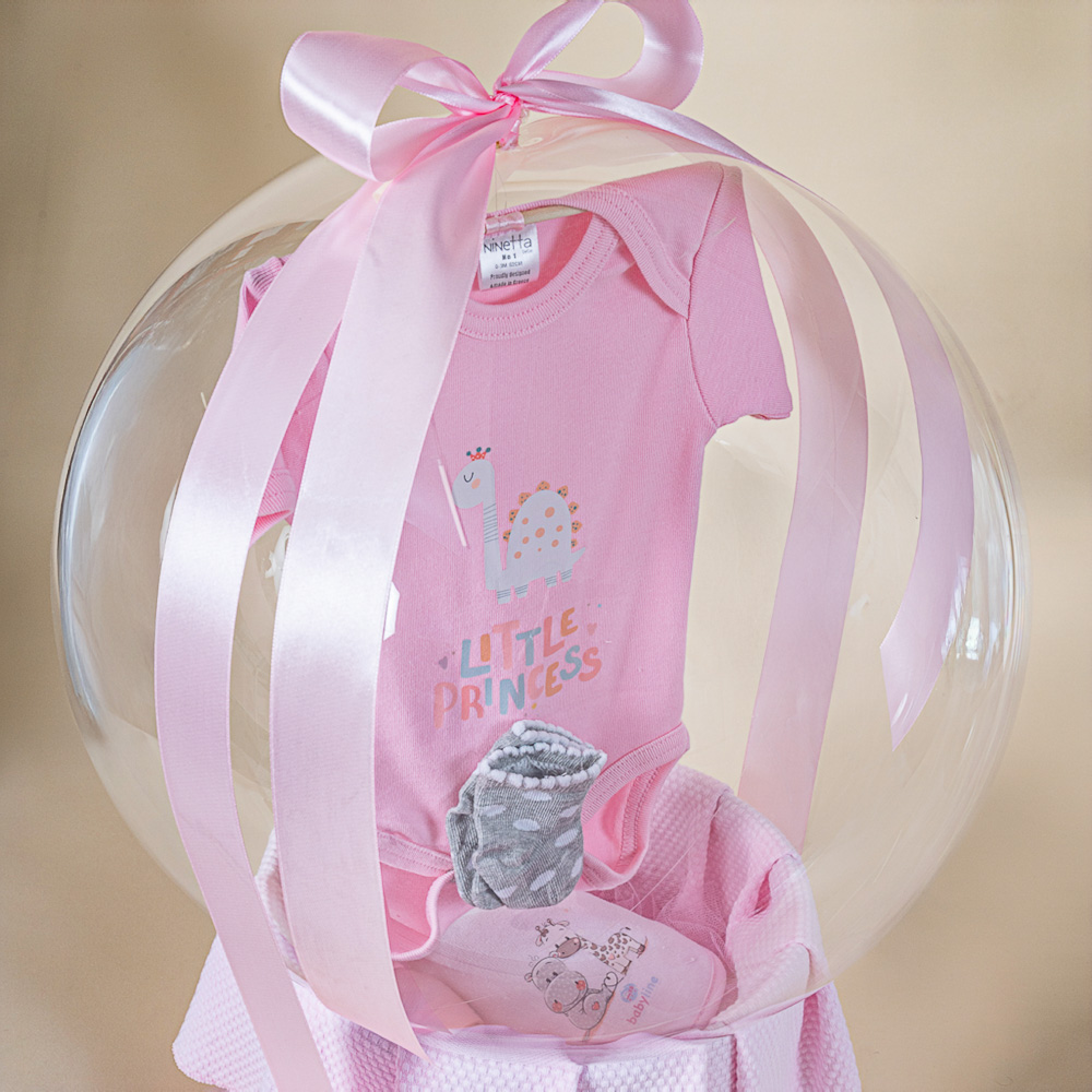 Μπαλονοσύνθεση 90 σε ροζ χρώμα