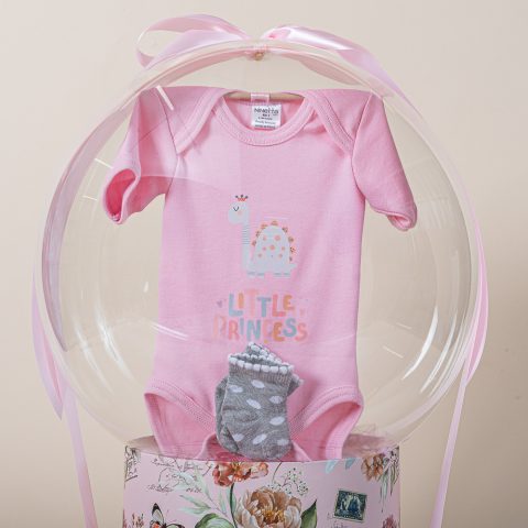 Μπαλονοσύνθεση 55 σε ροζ χρώμα