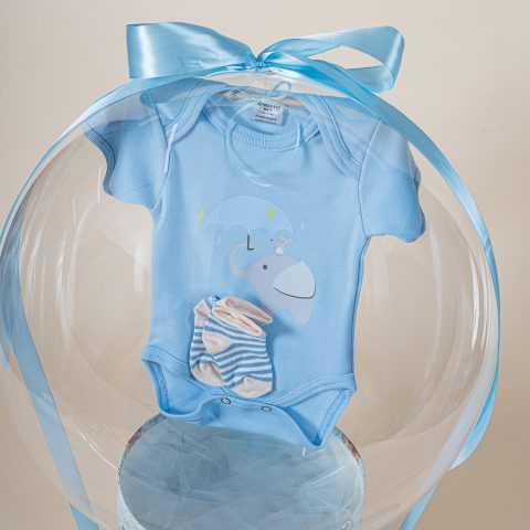 Μπαλονοσύνθεση 55 σε γαλάζιο χρώμα