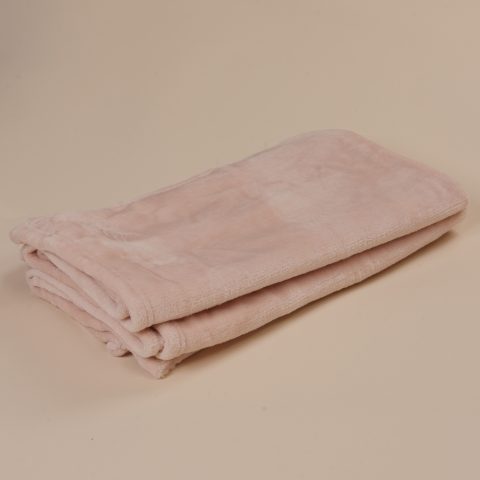Κουβέρτα αγκαλιάς μωρού coral fleece σε ροζ χρώμα