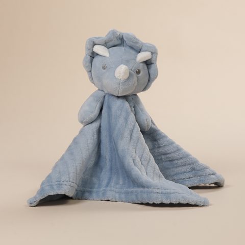 Πανάκι παρηγοριάς δεινόσαυρος νάνι μωρού σε γαλάζιο χρώμα