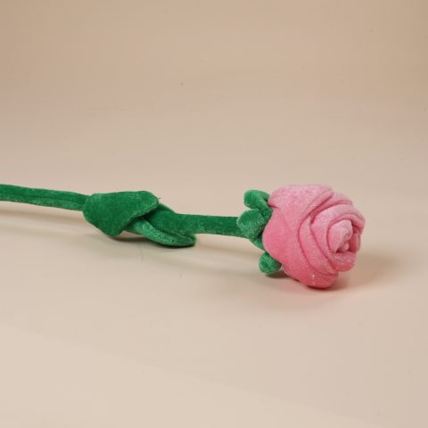 Λούτρινο τριαντάφυλλο σε ροζ χρώμα