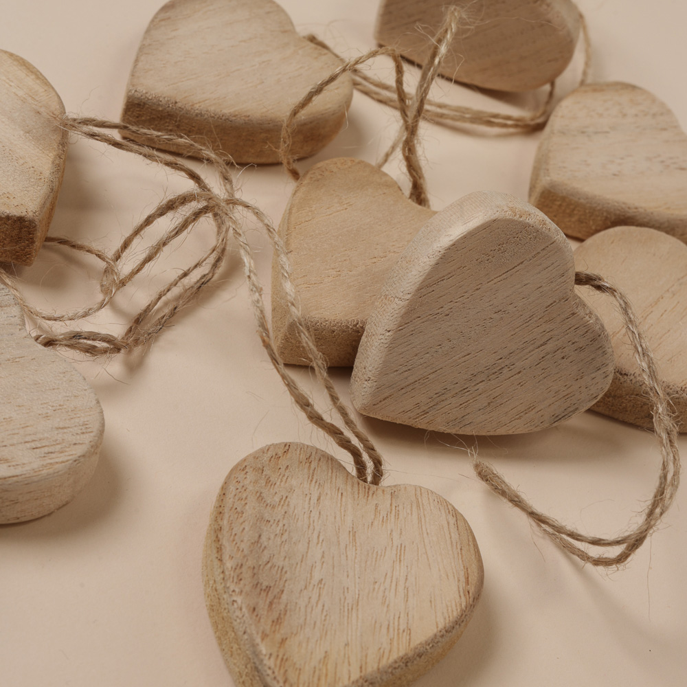 Ξύλινη διακοσμητική καρδούλα - Image 2