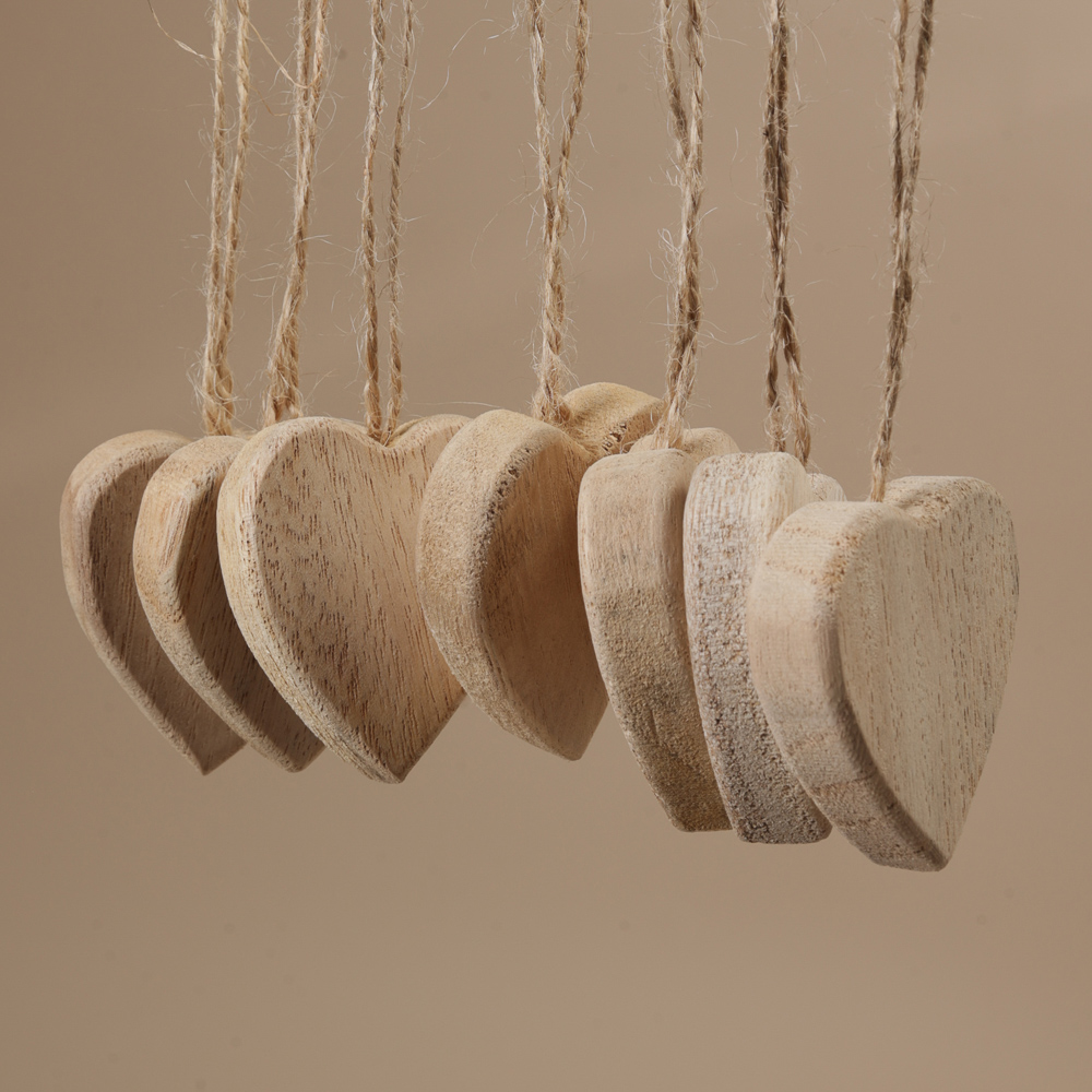 Ξύλινη διακοσμητική καρδούλα - Image 3